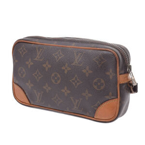 Louis Vuitton Dragonne Bag Shoulder Brown Marly Monogram